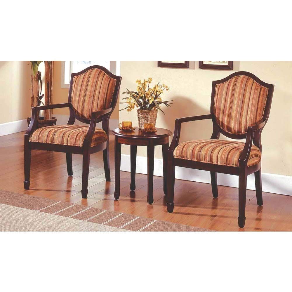 3 Piece Accent Arm Chair Set