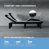10" Gel Memory Foam Mattress & Premium Massage Adjustable Base Set – image 7