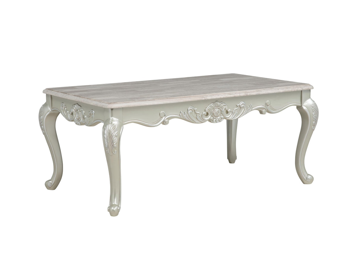 Tlerra 49" Rectangle Victorian Living Room Coffee Table