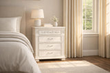 Valentina White Wood Nightstand — product view 1