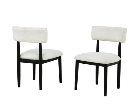 Yvetta Upholstered Cushion Fabric Mid-Century Modern Dining Chairs