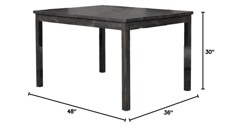 Cooper 48" Modern Contemporary Rectangular Dining Table - detail view