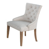ZOEYBEC Linen Dining Bench in Beige