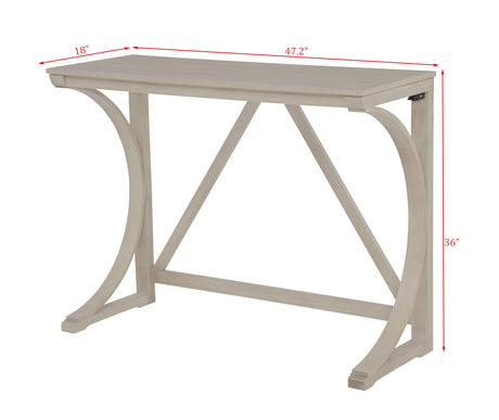 Dappelle 57" 3-Piece Pub Dining Set - side view