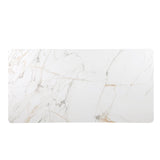 Trandell 79" Modern Glam Rectangle Faux Marble Top Dining Table - room setting