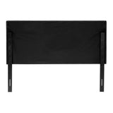 Hope Tufted Vinyl Upholstered Headboard, Queen/Full in White - room setting