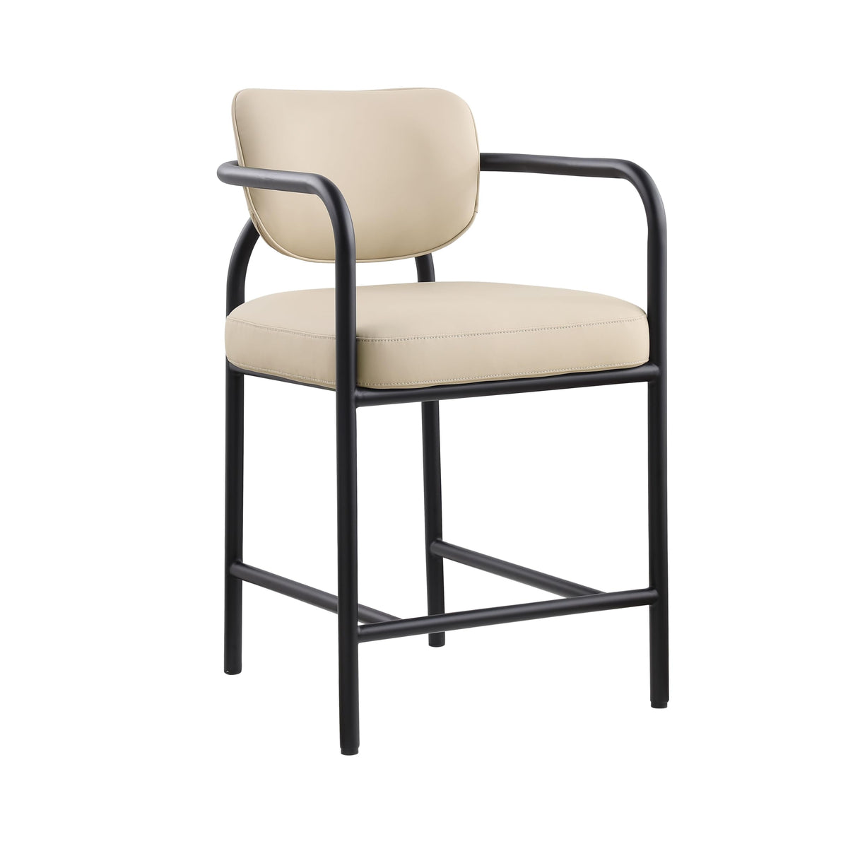 Recency Mid-Century Modern Counter Height Stool in Sand