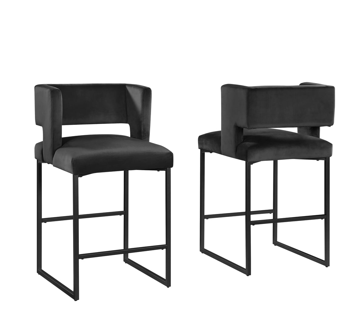Leonard 36" Velvet Counter Height Stool