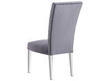 Lexington 7-Piece Rectangle Dining Set with 6 Velvet Upholstered Chairs, Modern Contemporary… - room setting