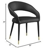 Joel Contemporary Modern Dining Chair - side view