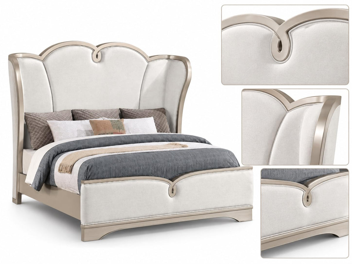 Rose Champagne Bed Frame — Queen & King — product view 4