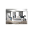Manchester 5-Piece Wood California King Bedroom Set in Zebra/White - front view