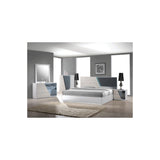 Manchester 5-Piece Wood California King Bedroom Set in Zebra/White - front view