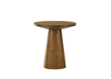 Terra 20" Round Pedestal Console Table in Walnut