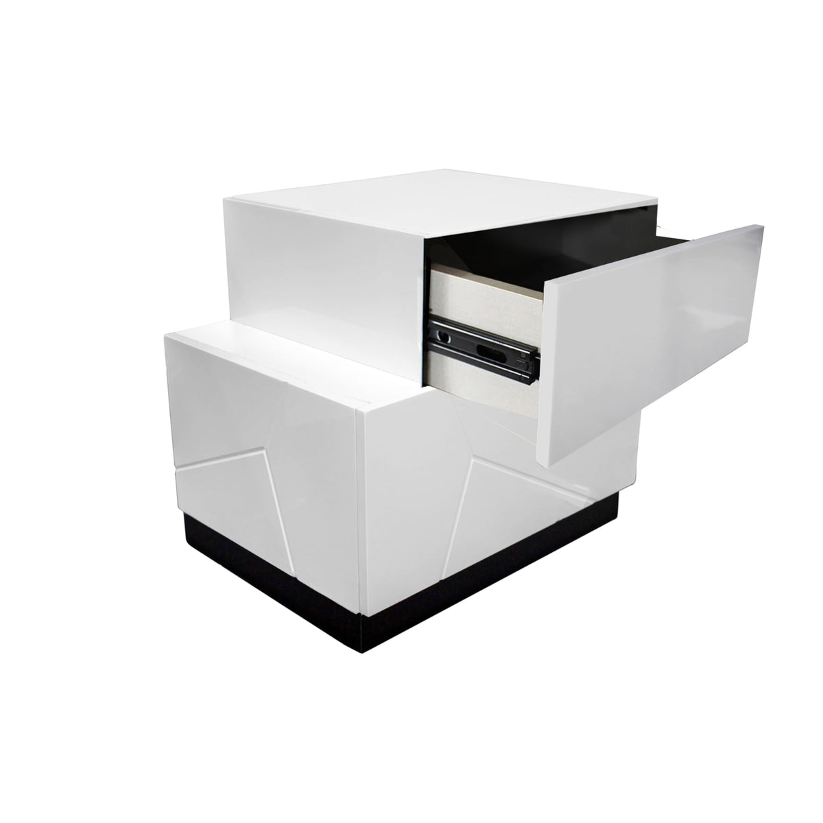 Berlin 5-Piece Modern Bedroom Set with Bed, Queen, 54" 4-Drawer Dresser with Left-Side Cabinet & 2… - close-up