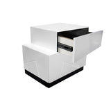 Berlin 5-Piece Modern Bedroom Set with Bed, Queen, 54" 4-Drawer Dresser with Left-Side Cabinet & 2… - close-up