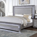 Raiden Queen Bedroom Set with Integrated LED Lighting and USB Charging - Transitional & Brushed Gray Finish