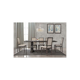 Modern Wood Dining Table Only Grey - front view
