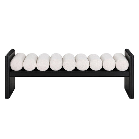 Torbjorn 52" Bench in Black - detail view