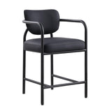 Recency Mid-Century Modern Counter Height Stool in Ink
