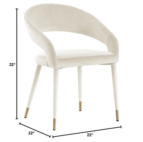Joel Contemporary Dining Chair - side view