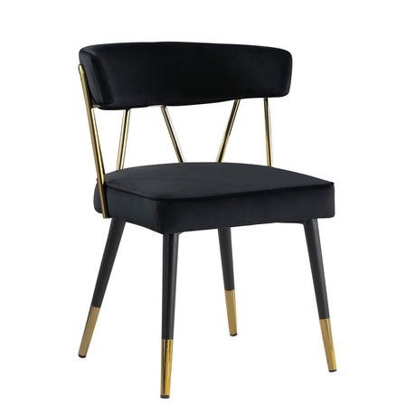 Antoine Glam Upholstered Dining Chair - angle view