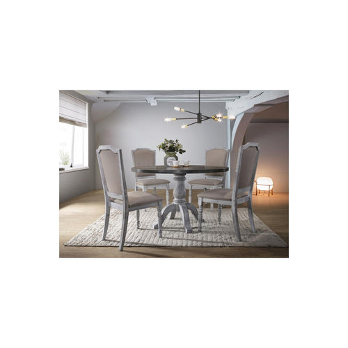 Cottage Dining Table Only in Weathered Gray/White