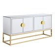 Tessa Mirrored Sideboard with Gold Base