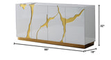 Taylor New Sideboard in White - side view