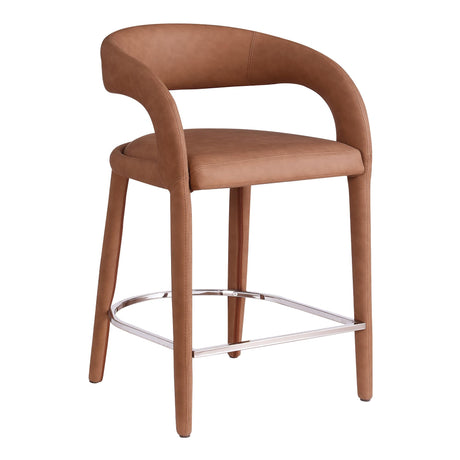 Conan Counter Stool in Cognac