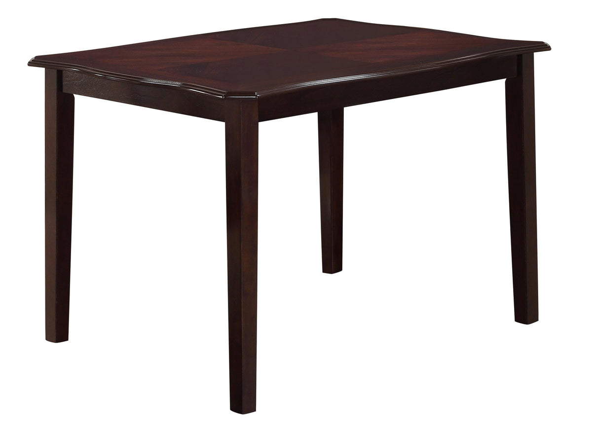 Copper 5-Piece Espresso Dining Set with 4 Upholstered Chairs — product view 3