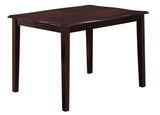 Copper 5-Piece Espresso Dining Set with 4 Upholstered Chairs — product view 3