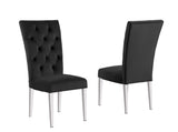 Lexington 7-Piece Rectangle Dining Set with 6 Velvet Upholstered Chairs, Modern Contemporary… - detail view
