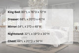 Santa Monica White Bedroom Set — Queen & King — product view 8