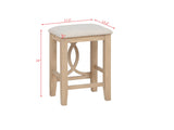 Dappelle 57" Mid-Century Modern 3-Piece Pub Dining Set - room setting