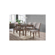 Transitional Solid Wood Dining Room Bench in Antique Natural Oak - front view