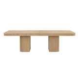 Dinsmore 160" Mid Century Modern Fluted Rectangle Dining Table - close-up