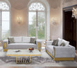 Megan Gray Sofa & Loveseat Set — collection view; check selected pieces