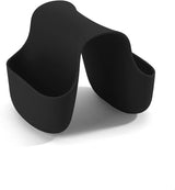Umbra Saddle Sink Caddy – Flexible Rubber Kitchen Sink Sponge Holder & Dish Brush Organizer, Black
