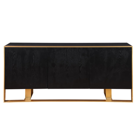 Tetsu Sideboard in Black - detail view