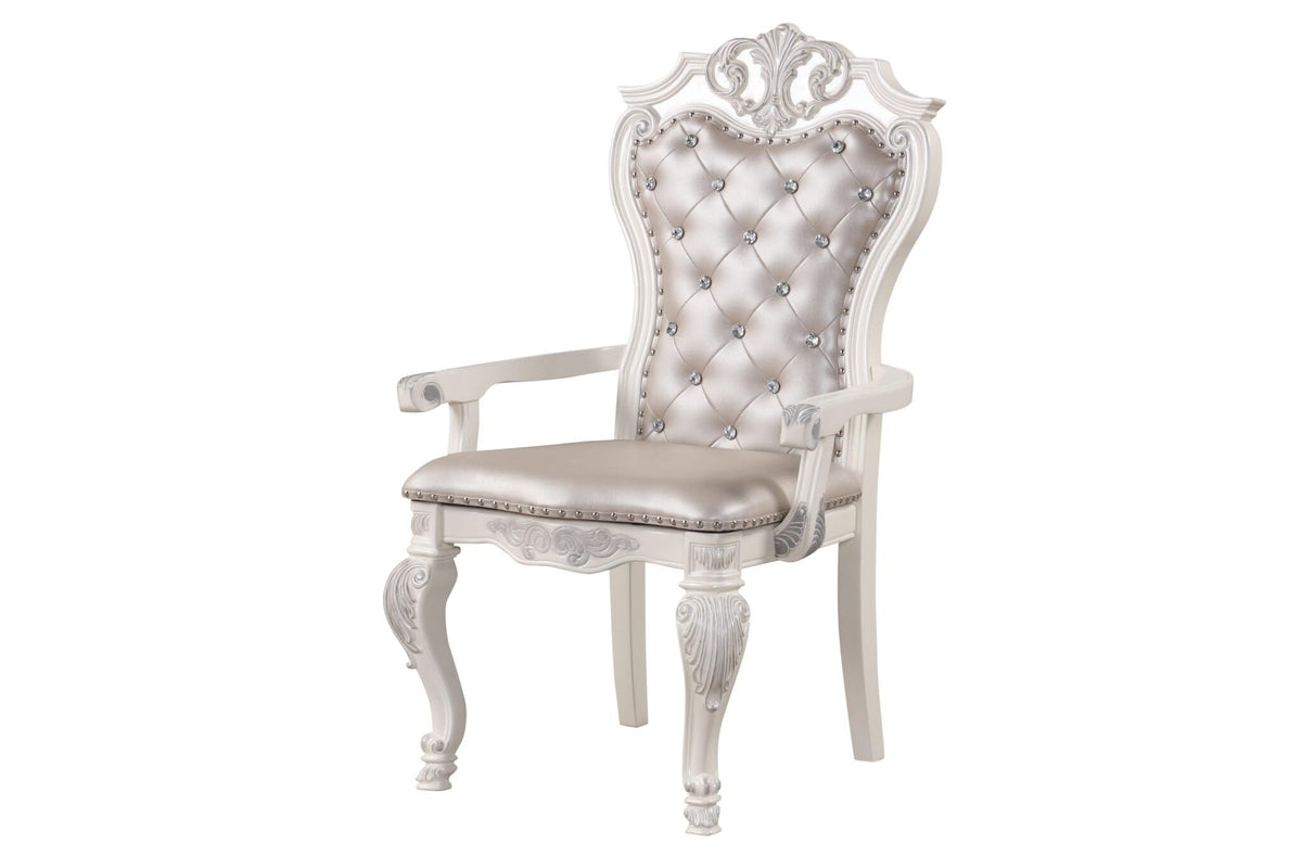 Victoria Pearl White 7/9-Piece Dining Set — product view 9