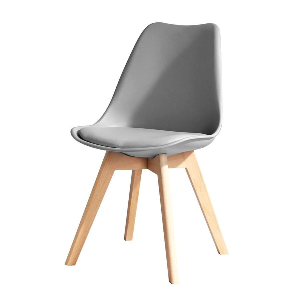 Modern Wood Dining Chair G01GC in Grey