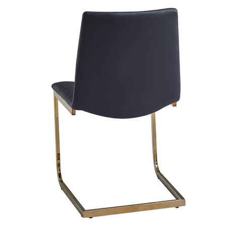 Blanca Dining Chair with Gold Legs - angle view