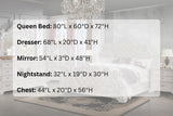 Santa Monica White Bedroom Set — Queen & King — product view 10