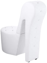 Tristam 40" Modern Glam High Heel Lounge Chair - angle view