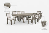 Zara Light Gray 7-Piece Dining Set — product view 3