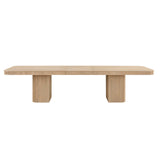 Dinsmore 160" Mid Century Modern Fluted Rectangle Dining Table - back view