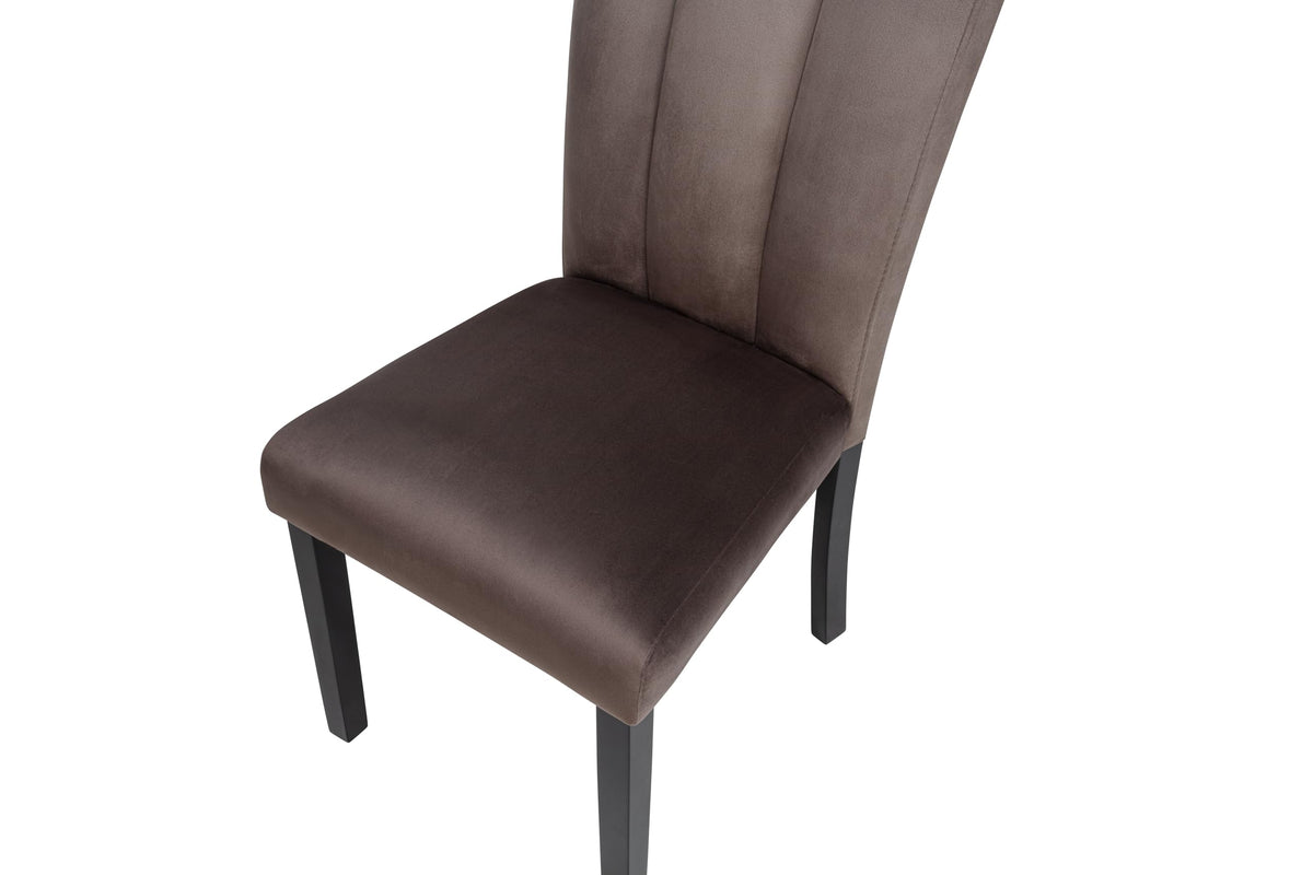 Sheridan Upholstered Velvet Parson Dining Chairs - angle view