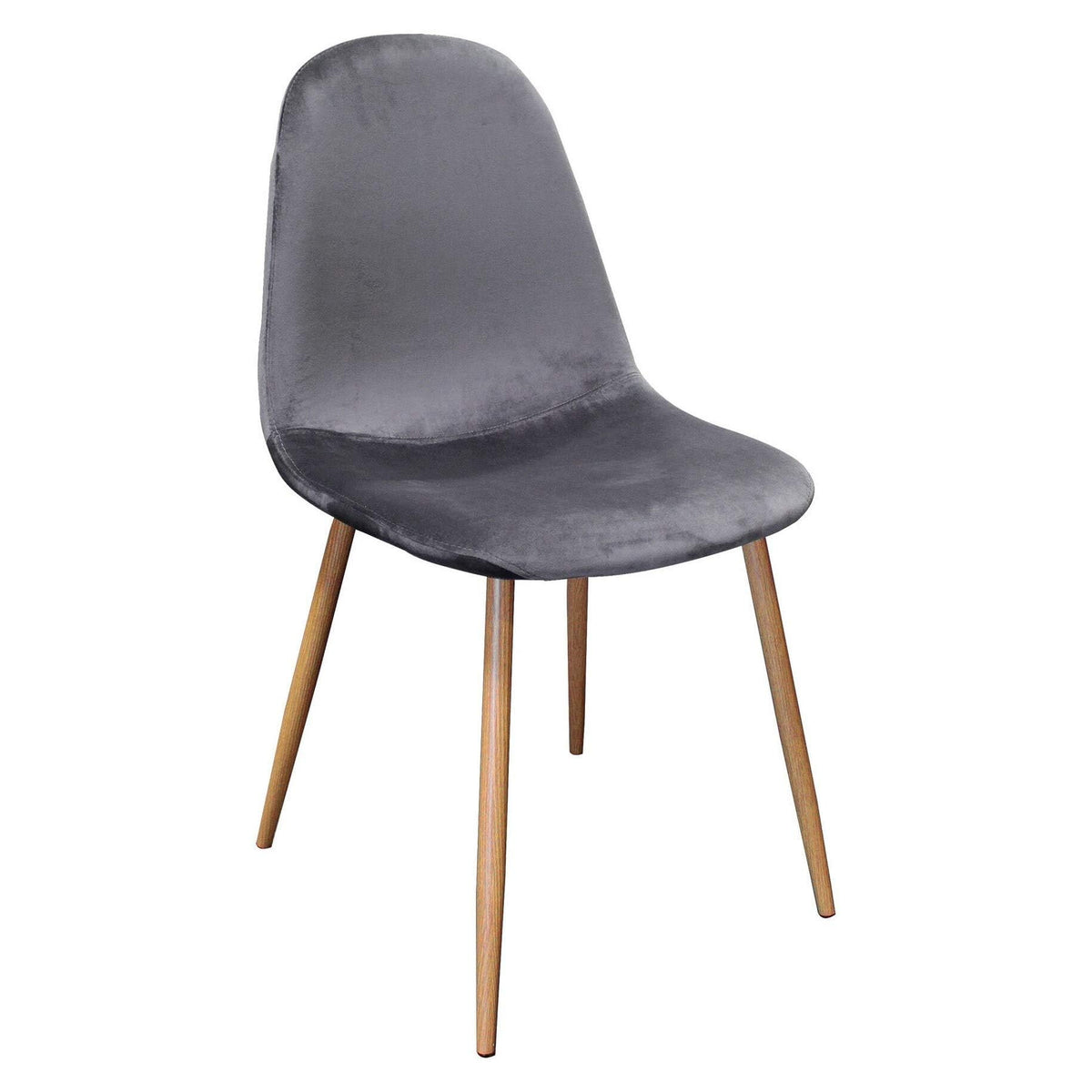 Morgan Velvet Side Chairs Grey