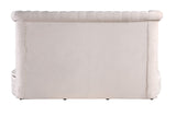 Lexi round velvet platform bed in beige